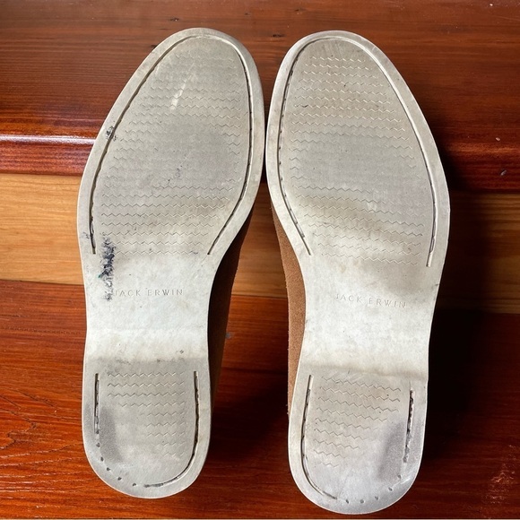 Jack Erwin Men’s Brown Moccasin Slip On Shoes - Picture 7 of 8